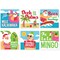 Big Dot of Happiness Tropical Christmas - Funny Beach Santa Holiday Party Decorations - Drink Coasters - Set of 6